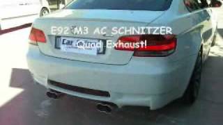 BMW E92 M3 AC SCHNITZER Exhaust [upl. by Sothena933]