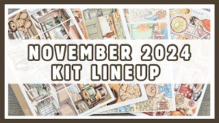 🍂November 2024 Kit Lineup  Caress Press Pink Planner Shop amp MORE [upl. by Epilif]