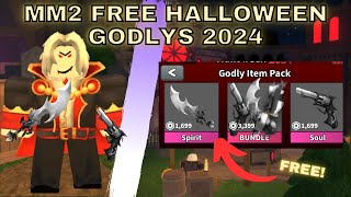 How To Get FREE GODLYS In MM2 HALLOWEEN UPDATE 2024 WORKING CODES 2024  Roblox Murder Mystery 2 [upl. by Oicnedurp]