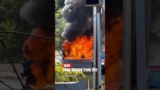 Fire leaves Jeep completely destroyed in Suffield CT [upl. by Culberson192]