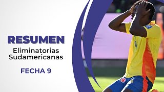 RESUMEN DE LA FECHA 9 DE LAS ELIMINATORIAS SUDAMERICANAS [upl. by Hannazus]