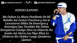 AMIGOS EN LAS BUENAS AMIGOS EN LAS MALAS CON LETRA  KENDO KAPONI [upl. by Cirone979]