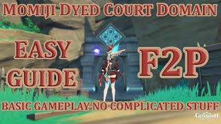 F2P Momiji Dyed Court Domain Easy Guide basic gameplay [upl. by Aliled]