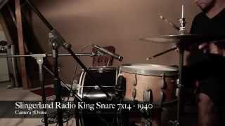 Slingerland Radio King Snare Test 1940 [upl. by Anasus]