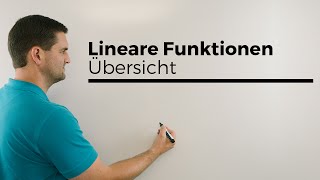 Lineare Funktionen Übersicht mit fast allem Geraden  Mathe by Daniel Jung [upl. by Dimo119]