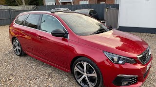 18 18 PEUGEOT 308 SW 15 BlueHDi GT Line Estate 5dr Diesel Manual Euro 6 ss 130 ps [upl. by Mylor]