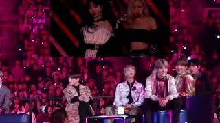 BTS REACTION TO BLACKPINK 가 사 Pretty Savage Live THE SHOW DVD 2021 [upl. by Georgetta]