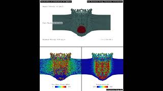 Highvelocity impact of solutionized A6 Mg plate with plastic projectile impact velocity 1200 ms [upl. by Ellenuahs463]