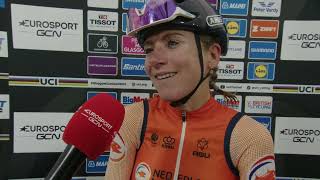 Annemiek van Vleuten  Interview at the finish  Womens Glasgow UCI World Championships 2023 [upl. by Emorej]