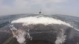 Submarine diving from the outside using a couple of GoPro cameras [upl. by Atiekahs]