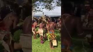 Papuan Villagers Dance at Kokoda Anzac Day Ceremony [upl. by Enellek]