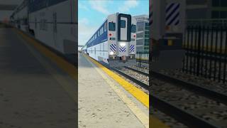 Amtrak 581 with 6904 flys through Tustin Station with 3 NorCal Coaches 6904 pacificsurfliner [upl. by Nikki446]