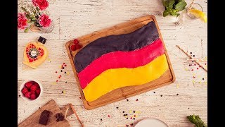 Deutschlandtorte Schwarz Rot Gold mit Eierlikör [upl. by Dietsche]