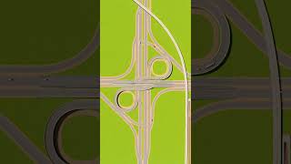 Cities Skylines Console Partial Cloverleaf Interchange citiesskylines chill timelapse [upl. by Scoter]