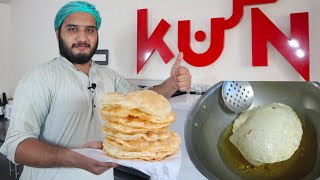 Poori Recipe  Soft Puffy and Round Puri Recipe  Easy Nashty wali Halwa Poori Easy Tips [upl. by Hanej]