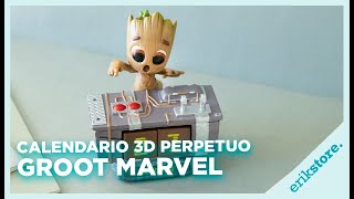 CALENDARIO PERPETUO 3D GROOT  Erikstore groot marvel [upl. by Eilliw]