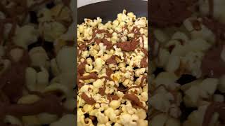 Chocolate popcorn in 2 minutes 😍 foodie minivlog food ashortaday popcorn [upl. by Ennagem]