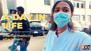 A day in the life of a Medical student Internal medicine rotation [upl. by Ahsuatal]