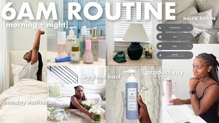 6am morning to night routine  daily micro habits mid year motivation hygiene haul summer diaries [upl. by Lakin]