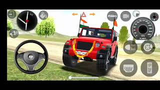 Doller songs modified Mahindra Thar Red 😈Indian cars simulator 3DAndroid gameplay part 23 [upl. by Florina]