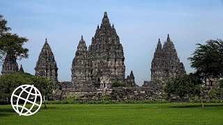 Prambanan Java Indonesia Amazing Places 4K [upl. by Ecinuahs]