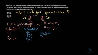 Fizikë  Ushtrime me tërheqjen e gjithësishme [upl. by Rehpinej]