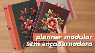 Planner Trimestral Modular  Lançamento  Tutorial de case para caderninhos [upl. by Yeoz]