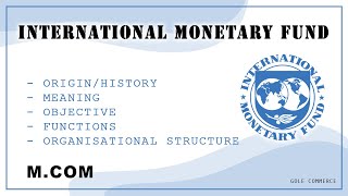 What is International Monetary Fund in Hindi  what is imf in Hindi  International Finance  mcom [upl. by Rudolf47]