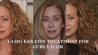 Removing Frizz from Curly Hair with Lasio Keratin Treatment [upl. by Melar583]