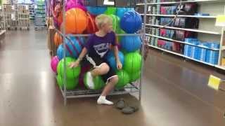 KIDS OF WALMART  playing with bouncy balls [upl. by Atineg653]