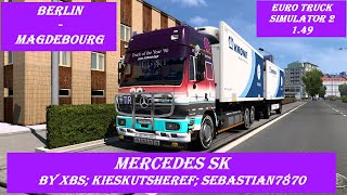 ETS2 149 Je te présente mon Mercedes SK Eurocab entre Berlin et Magdebourg en Allemagne [upl. by Akima]