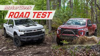 2023 Chevrolet Silverado 1500 ZR2 Bison amp GMC Canyon AT4X  MotorWeek Road Test [upl. by Nysa354]