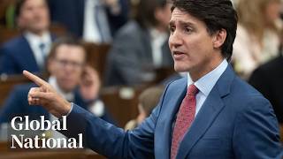 Global National Oct 23 2024  Trudeau says Liberals are quotstrong and unitedquot after caucus meeting [upl. by Nnaul]