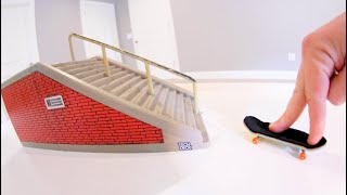 EPIC FINGERBOARD 16 STAIR HANDRAIL  Hollywood High [upl. by Yekcin]