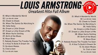 The Very Best Of Louis Armstrong HQ  Louis Armstrong Greatest Hits Full Album 2021  Jazz Songs [upl. by Ramsa]