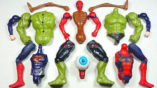 Merakit Mainan SpiderMan Vs Hulk Smash Vs Superman Vs Siren Head  Avengers [upl. by Aryk]