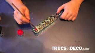 Technique de la peinture sur verre  Tutoriel par trucsetdecocom [upl. by Durrej]