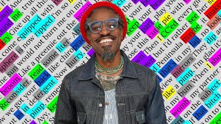 André 3000 Int’l Players Anthem  Rhyme Scheme Highlighted [upl. by Ised]