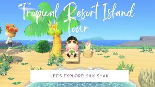 Tropical Resort Island Tour  Animal Crossing New Horizons [upl. by Ahseikan]