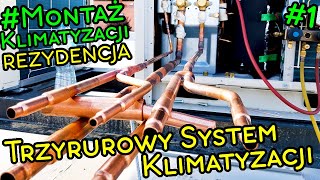 TRZYRUROWY SYSTEM KLIMATYZACJI VRV DAIKIN  Chłodzenie i Grzanie w tym samym czasie [upl. by Lapides479]