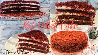 ТОРТА ЧЕРВЕНО КАДИФЕRED VELVET CAKE WITH CREAM CHEESE FROSTING RECIPEHOW TO MAKE RED VELVET CAKE [upl. by Piegari990]