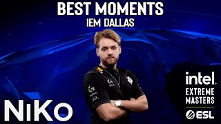 NiKo BEST MOMENTS  IEM Dallas 2024 [upl. by Hsejar]