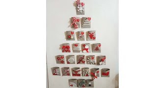 Calendario dellAVVENTO fatto a mano con I ROTOLI CARTA IGIENICA 🎅 DIY [upl. by Attenna]