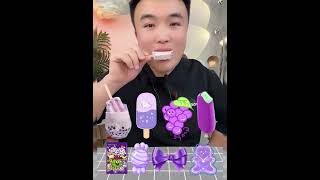 eating emoji ice cream yummy shorts asmr emoji crispy eating ice cream [upl. by Neeliak]