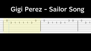 Gigi Perez  Sailor Song  Guitar Tab Tutorial [upl. by Ellehcil854]