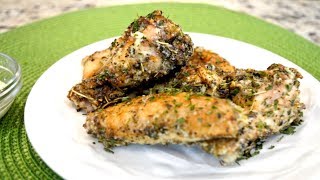 Best Baked Garlic and Parmesan Chicken Wings [upl. by Kantor871]