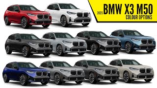 2025 BMW X3 M50  Color Options  Images  AUTOBICS [upl. by Tuorah]