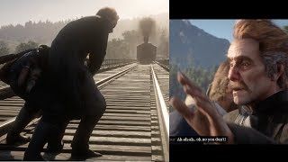 Save VS Don’t Save Reverend Swanson from the Train Who Is Not Without Sin Red Dead Redemption 2 [upl. by Mac]