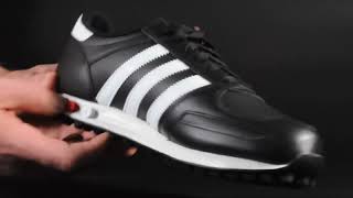 Adidas LA Trainer Black1Wht Video Online Sneakers [upl. by Kristi877]