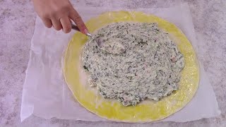 PASTA SFOGLIA RIPIENA Idea facile per antipasto e cena Torta rustica di pasta sfoglia ripiena [upl. by Odab795]